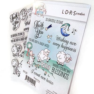 LDRS Creative - Rubber Stamps - Thank Ewe